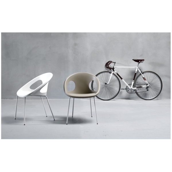 SILLA DROP BLANCA DE SCAB - 1