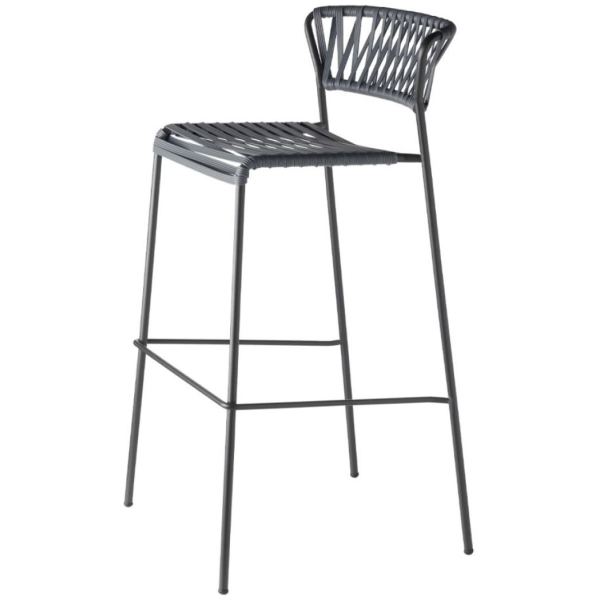 TABURETE ALTO LISA ANTRACITA DE SCAB - 5