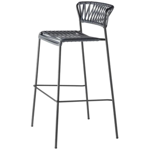 TABURETE ALTO LISA ANTRACITA DE SCAB - 5