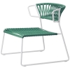BUTACA LISA LOUNGE FILO EN BLANCO T CUERDA VERDE DE SCAB - 4