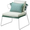 BUTACA LISA LOUNGE FILO EN BLANCO T CUERDA VERDE DE SCAB - 8