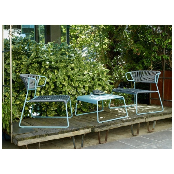 BUTACA LISA LOUNGE FILO EN BLANCO T CUERDA VERDE DE SCAB - 9