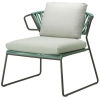 BUTACA LISA LOUNGE FILO EN BLANCO T CUERDA VERDE DE SCAB - 7