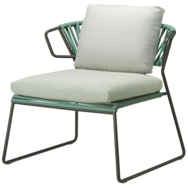 BUTACA LISA LOUNGE FILO EN BLANCO T CUERDA VERDE DE SCAB - 7