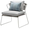 BUTACA LISA LOUNGE FILO EN BLANCO Y CUERDA GRIS DE SCAB - 5