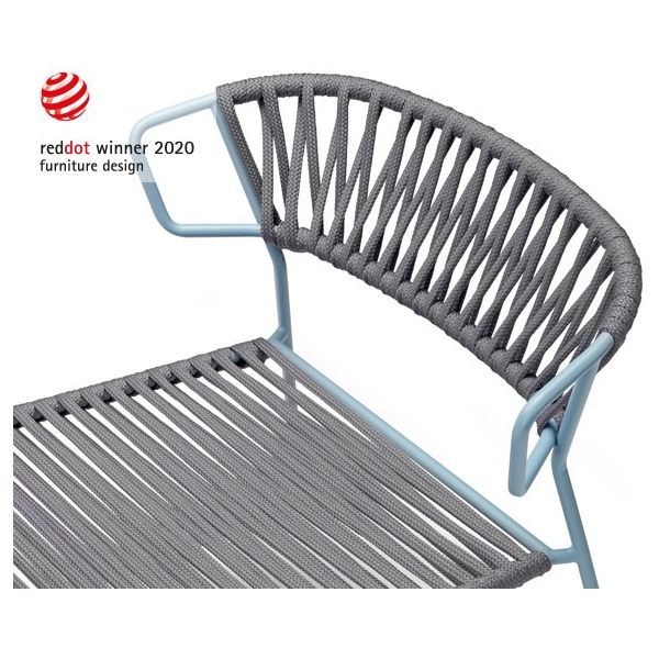 BUTACA LISA LOUNGE FILO EN NEGRO Y CUERDA ANTRACITA DE SCAB - 7