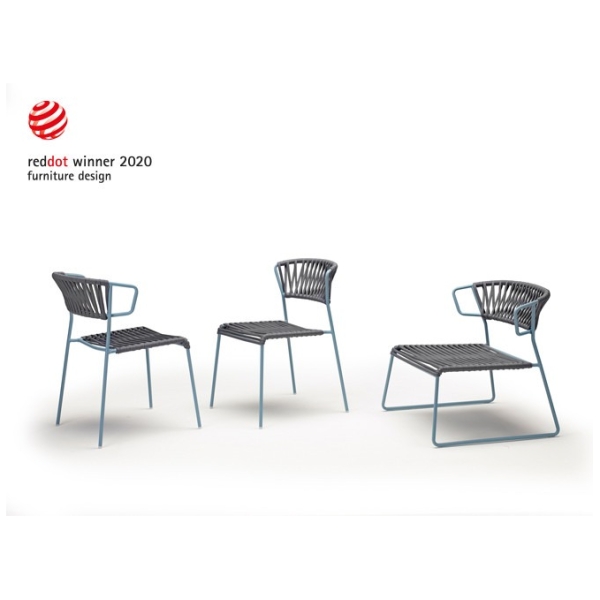 BUTACA LISA LOUNGE FILO EN NEGRO Y CUERDA ANTRACITA DE SCAB - 8