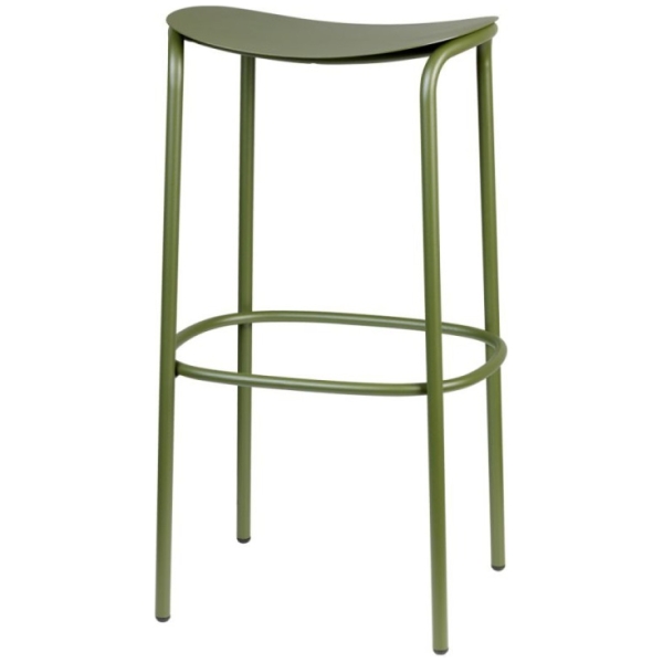 TABURETE ALTO TRICK EN VERDE OLIVA DE SCAB - 6