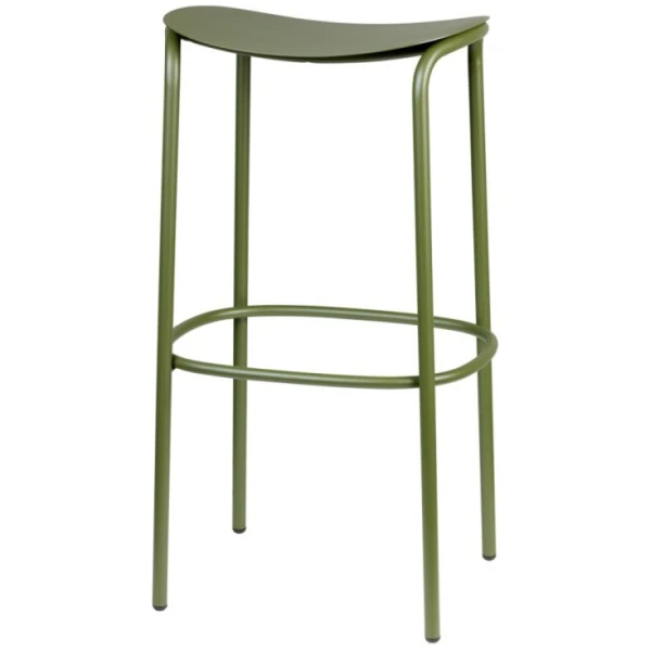 TABURETE ALTO TRICK EN VERDE OLIVA DE SCAB - 6