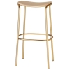 TABURETE ALTO TRICK EN MADERA EN DORADO Y HAYA DE SCAB - 4
