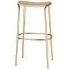 TABURETE ALTO TRICK EN MADERA EN DORADO Y HAYA DE SCAB - 4
