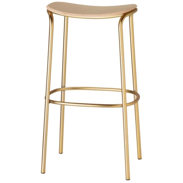 TABURETE ALTO TRICK EN MADERA EN DORADO Y HAYA DE SCAB - 4