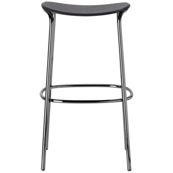 TABURETE ALTO TRICK EN MADERA EN NIQUEL Y NEGRO DE SCAB - 4