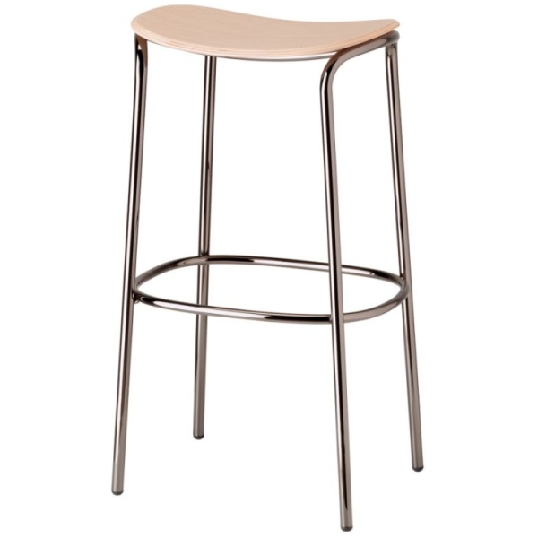 TABURETE ALTO TRICK EN MADERA EN NIQUEL Y HAYA DE SCAB - 5