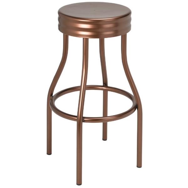 TABURETE M5551 EN COLOR COBRE DE MUEBLES ROMERO - 2