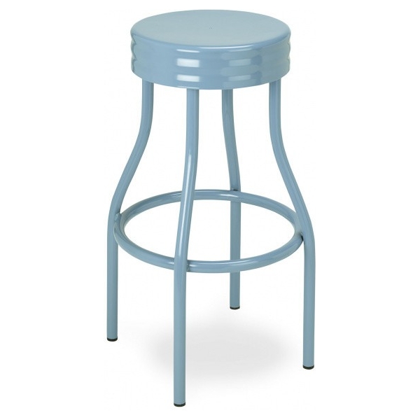 TABURETE M5551 EN COLOR AZUL CLARO DE MUEBLES ROMERO - 2