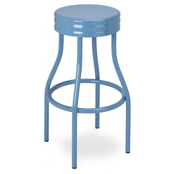 TABURETE M5551 EN COLOR AZUL DE MUEBLES ROMERO - 2