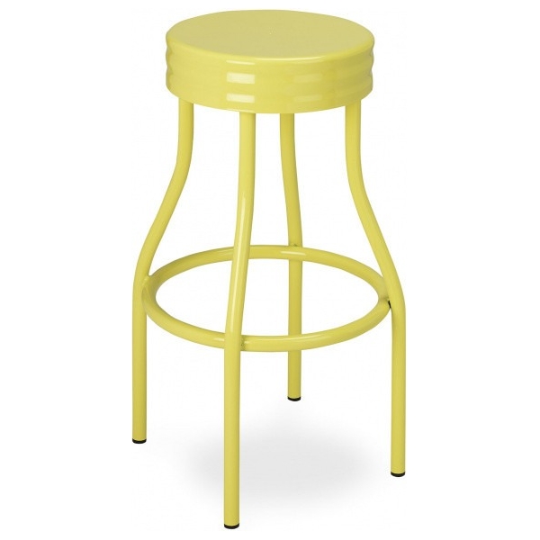 TABURETE M5551 EN COLOR AMARILLO DE MUEBLES ROMERO - 2