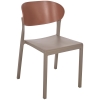 SILLA BAKE EN TAUPÉ Y TERRACOTA DE EZPELETA - 3
