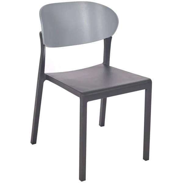 SILLA BAKE EN ANTRACITA Y AZUL GRISACEO DE EZPELETA - 3