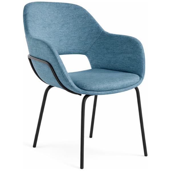 Silla con brazos Sidney color azul