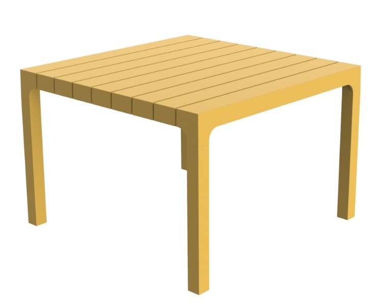 MESA AUXILIAR SPRITZ CUADRADA DE VONDOM - 1