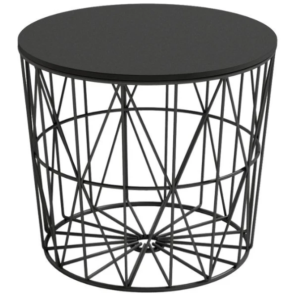 MESA ATLANTICO EN NEGRO DE 48 CM - 1