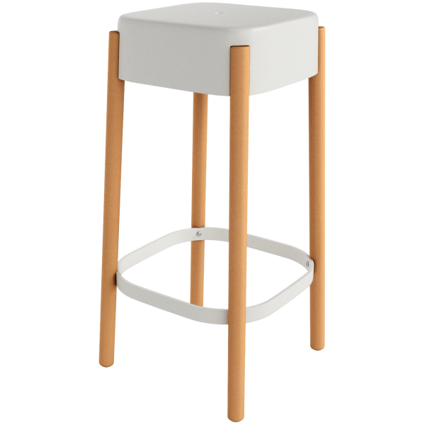 TABURETE VISBY BLANCO - 1