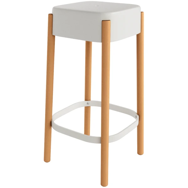 TABURETE VISBY BLANCO - 1