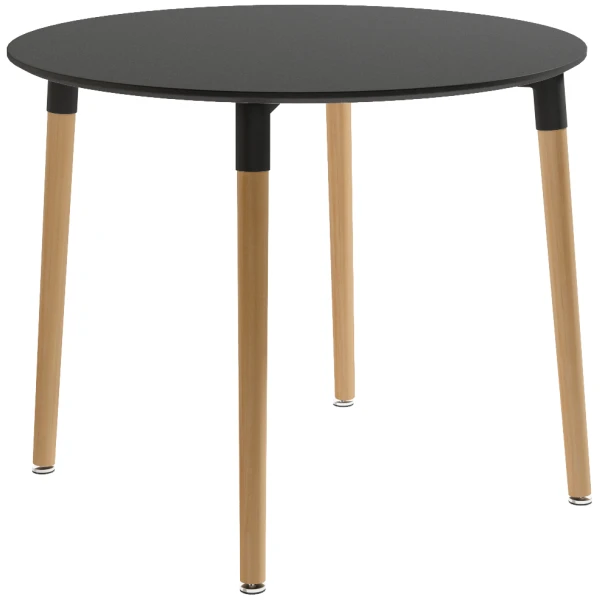 MESA CARIBE FIJA REDONDA EN GRAFITO - 1