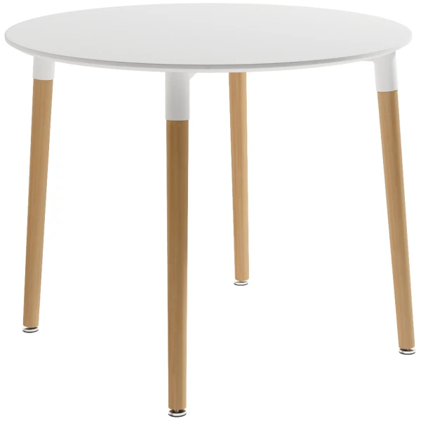 MESA CARIBE FIJA REDONDA EN BLANCO - 1