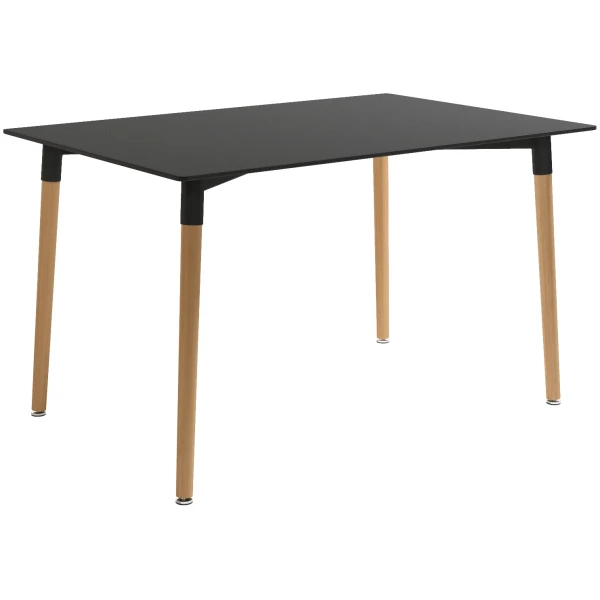 MESA CARIBE RECTANGULAR FIJA GRAFITO DE 160 CM - 1