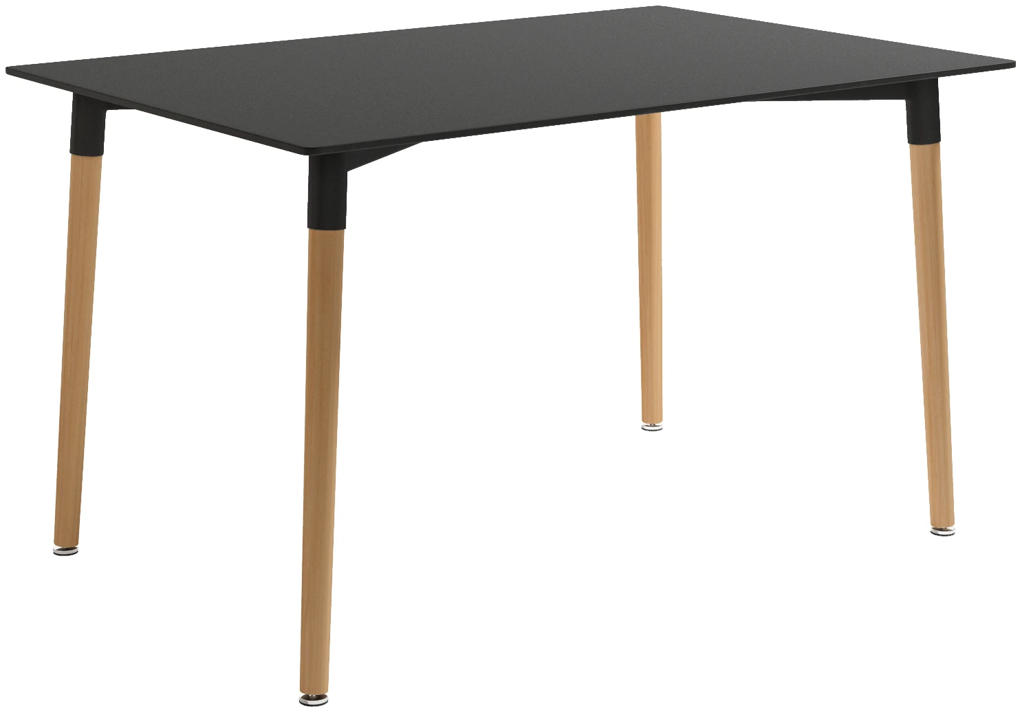 MESA CARIBE RECTANGULAR FIJA GRAFITO DE 160 CM - 1