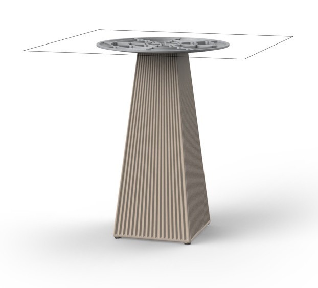 PIE DE MESA PIRAMIDAL GATSBY DE VONDOM - 4