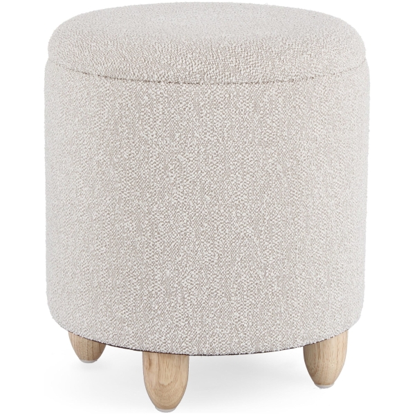 TABURETE CONTENEDOR ZENA COLOR TIERRA - 1