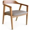 Sillón Balina en madera y tapizado