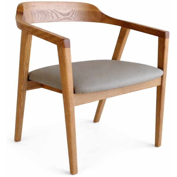 Sillón Balina en madera y tapizado