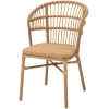 SILLA BRANDON EN ALUMINIO Y RATTAN - 1