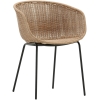 SILLÓN DUKE ESTRUCTURA GALVANIZADA, ASIENTO WICKER - 1