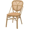 SILLA MARLON EN ALUMINIO Y RATTAN - 1