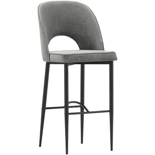 TABURETE REINE TAPIZADO GRIS - 1