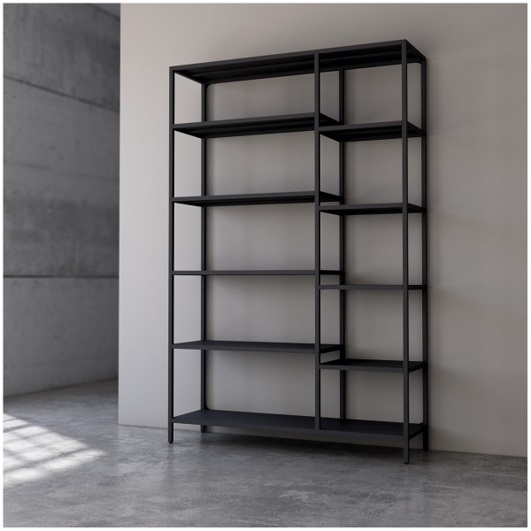 TITANIA ESTANTERÍA 120X185 NEGRO - 1