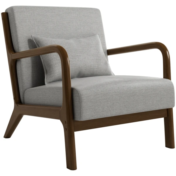 BUTACA UME TAPIZADA Y MADERA - 1