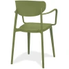 SILLA CON BRAZOS AGUA VERDE OLIVA - 1