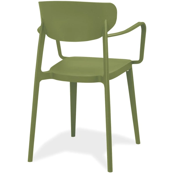 SILLA CON BRAZOS AGUA VERDE OLIVA - 1