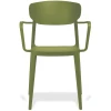 SILLA CON BRAZOS AGUA VERDE OLIVA - 2