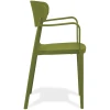 SILLA CON BRAZOS AGUA VERDE OLIVA - 3