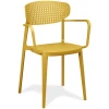 SILLA CON BRAZOS MOSTAZA - 1
