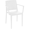 SILLA CON BRAZOS BARS BLANCO - 1