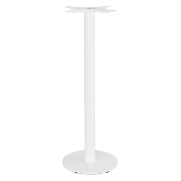PIE DE MESA ALTO REDONDO BLANCO - 1